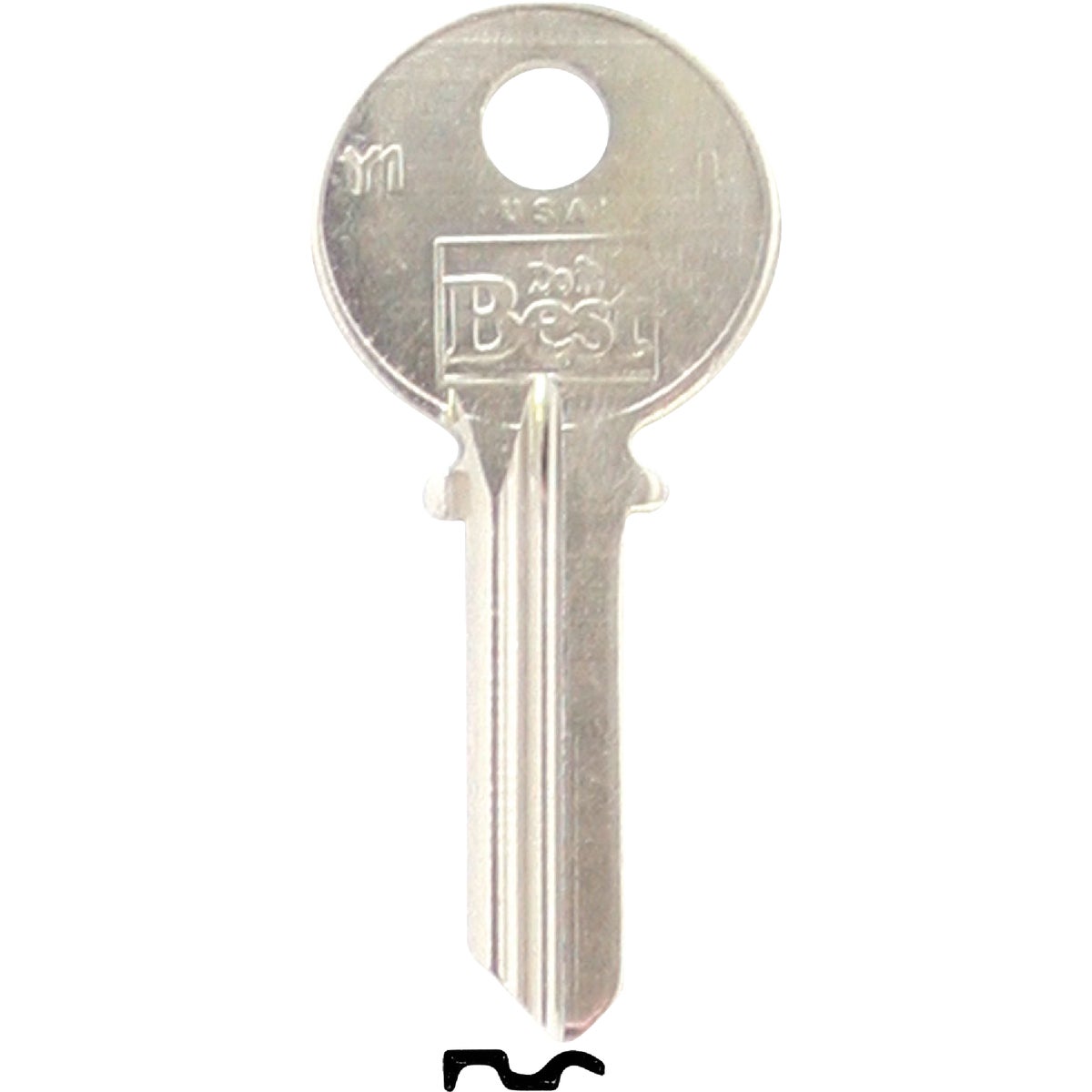 Do it Best Yale Nickel Plated House Key, Y1 / 999-250 DIB (250-Pack)