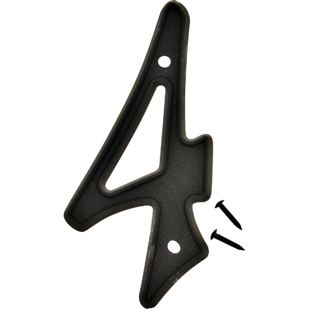 Hy-Ko 4 In. Black House Number Four Image 1