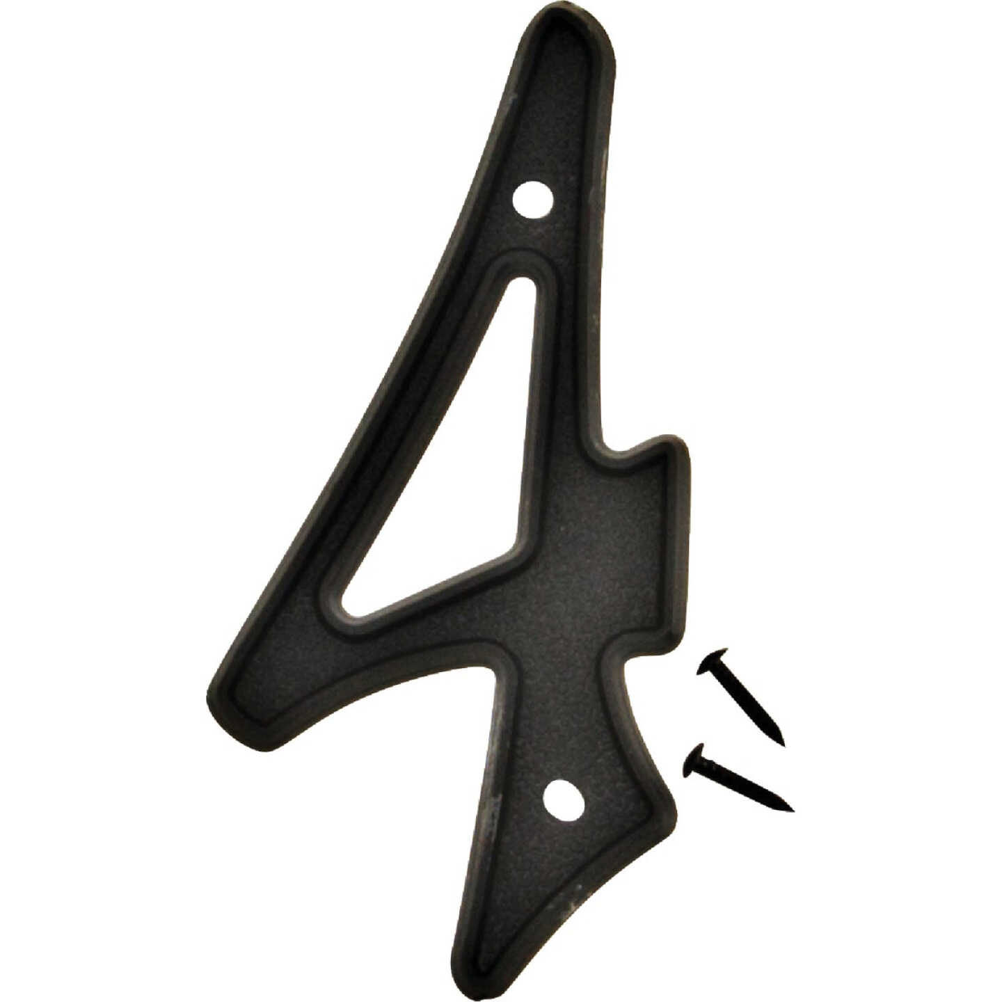 Hy-Ko 4 In. Black House Number Four Image 1