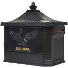 Gibraltar Hamilton Black Locking Post Mount Mailbox Image 1
