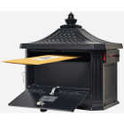 Gibraltar Hamilton Black Locking Post Mount Mailbox Image 3