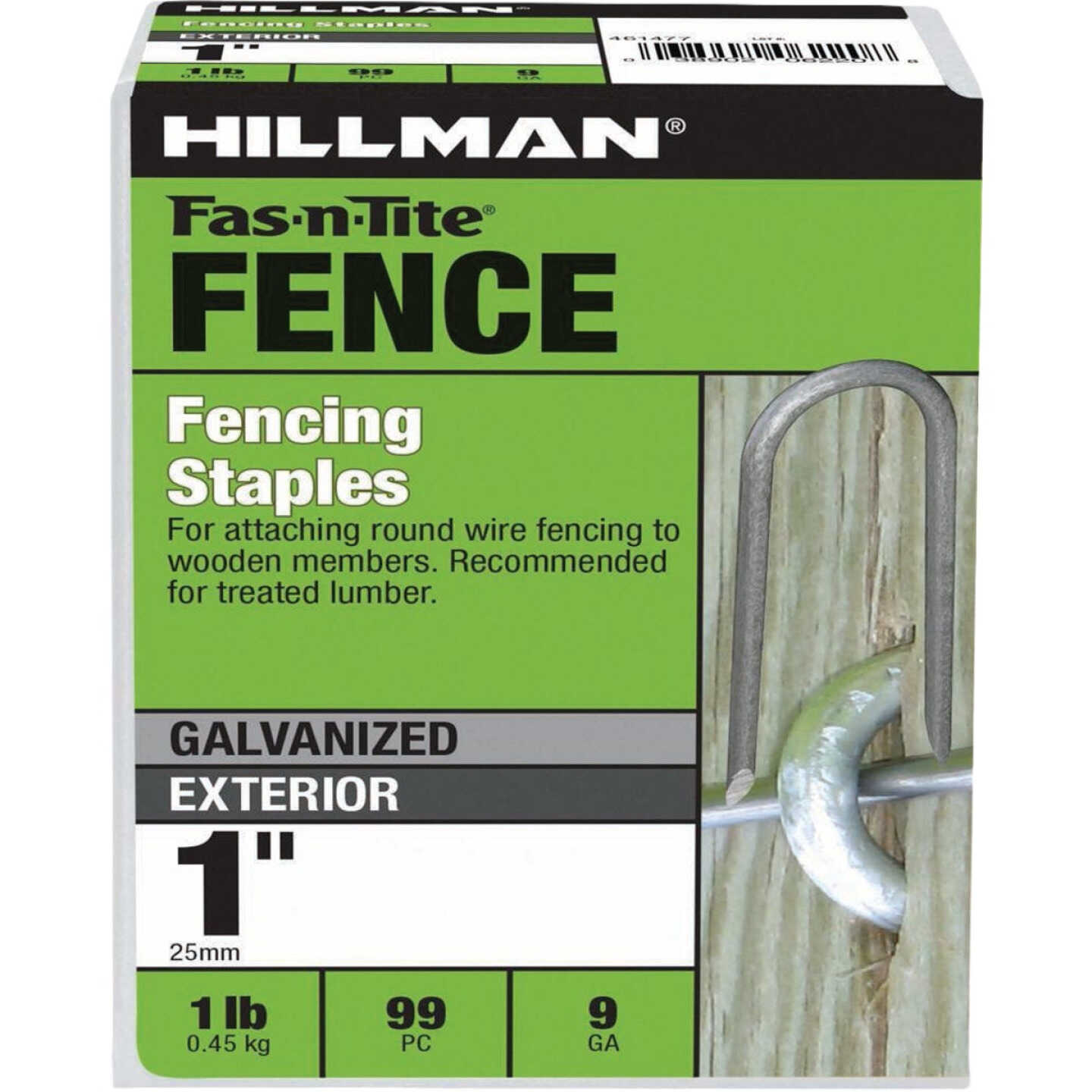 Hillman Fas-n-Tite 1 In. Hot Dipped Galvanized Fence Staples (1 Lb.) Image 1