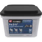 Grip-Rite DeckForce 2-1/2 In. Composite Harbor Gray Deck Screw (10BK) Image 1