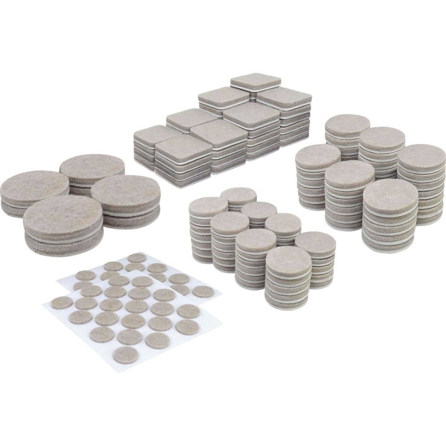 Super Sliders Felt Furniture Pads Variety Assortment (184-Piece) Image 1