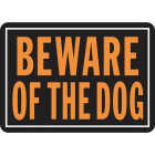 Hy-Ko 10x14 Day-Glo Aluminum Sign, Beware Of The Dog Image 1