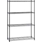 Muscle Rack 36 In. x 14 In. x 54 In. 4-Tier Black Wire Shelving Unit Image 1
