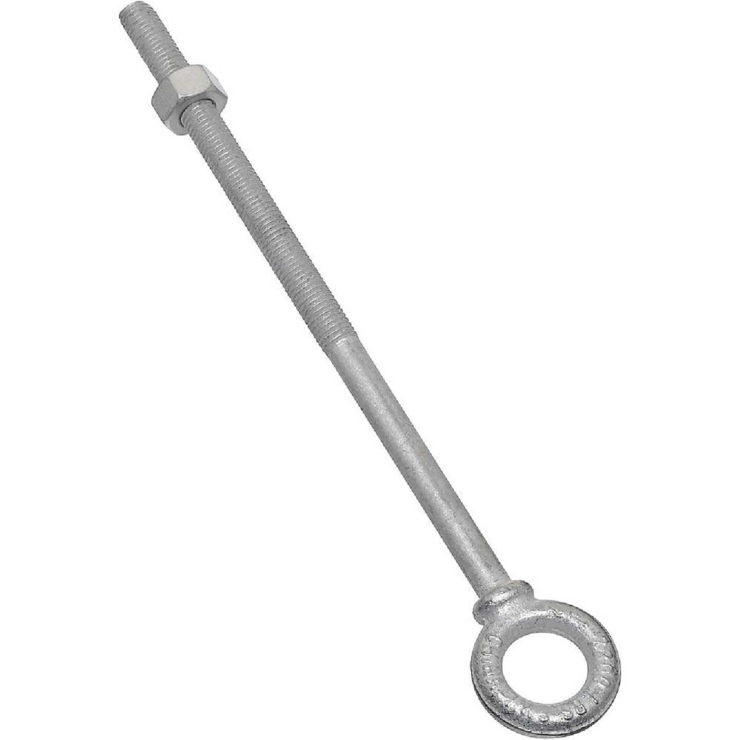 National Hardware 1/2 In. x 10 In. Galvanized Eye Bolt Image 1