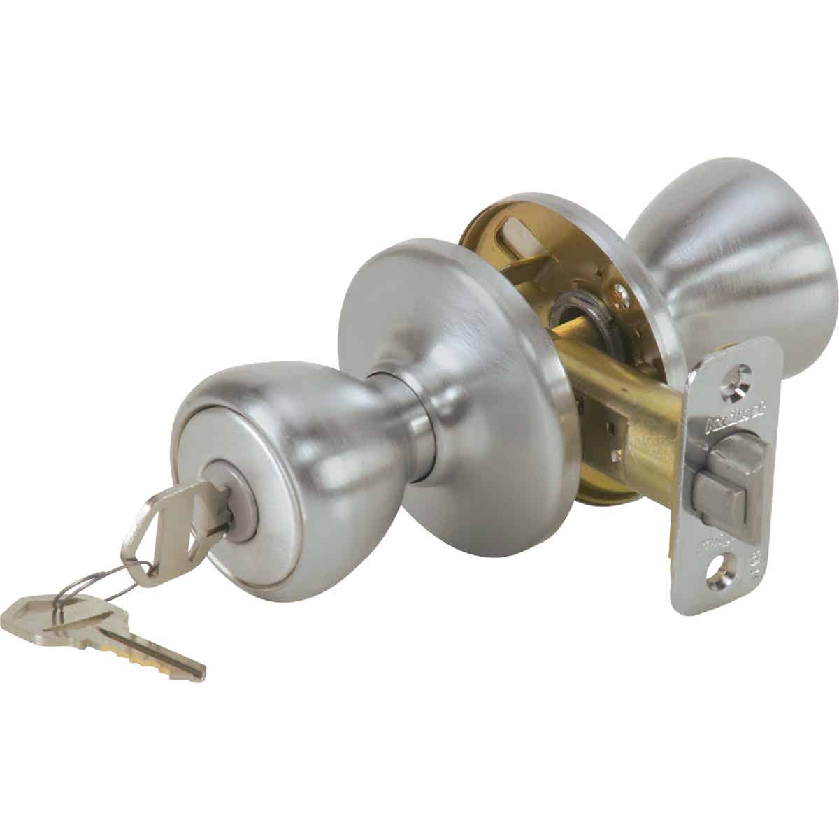 Kwikset Tylo Satin Chrome Entry Door Knob 