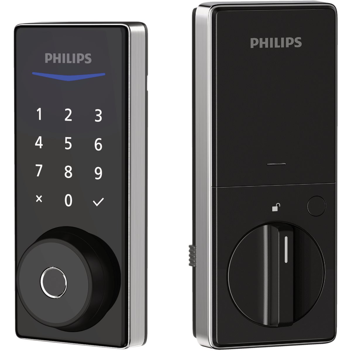 Philips Smart Lock Electronic Deadbolt, Satin Nickel Image 3