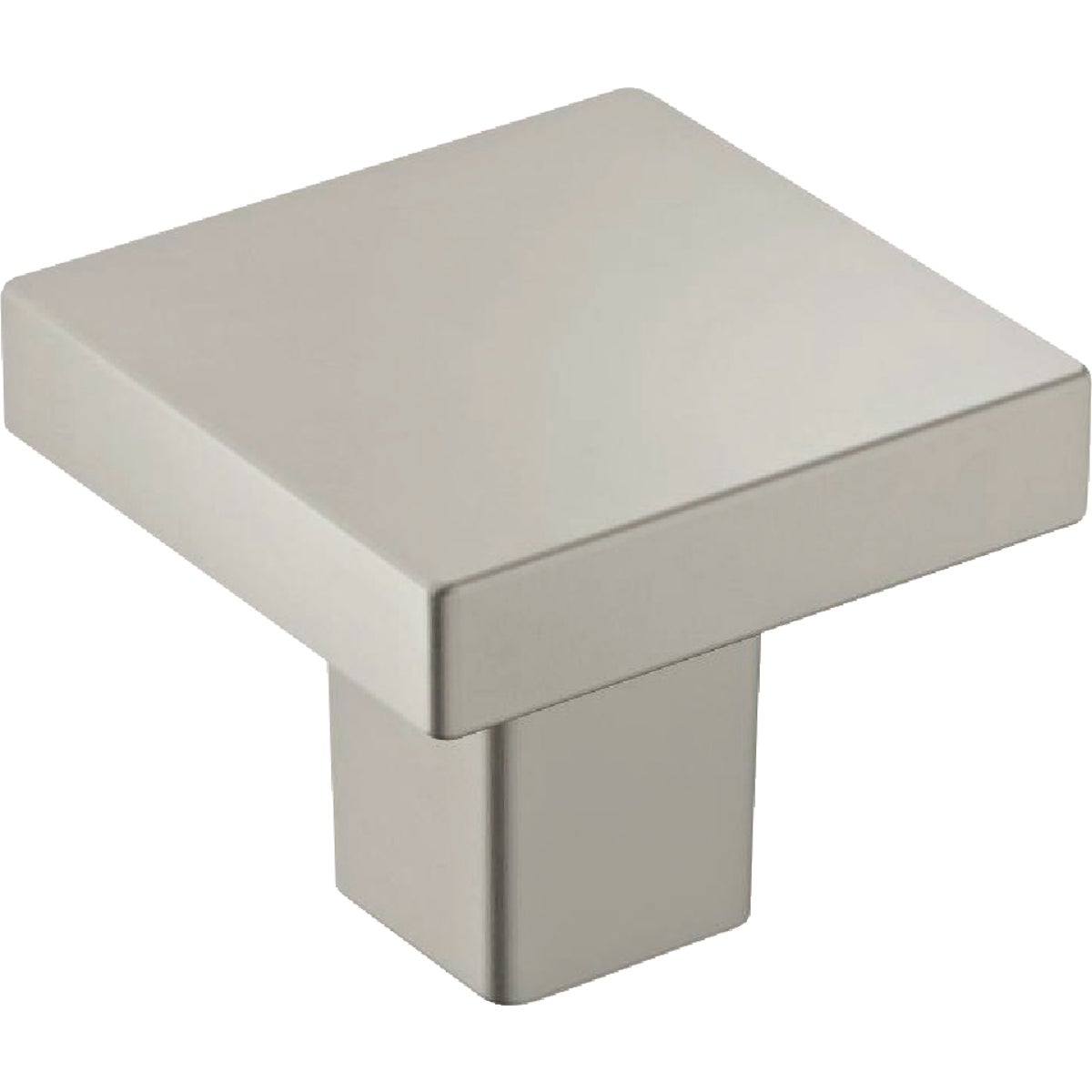 Amerock Monument 1.1875 In. Square Satin Nickel Cabinet Knob (6-Pack)