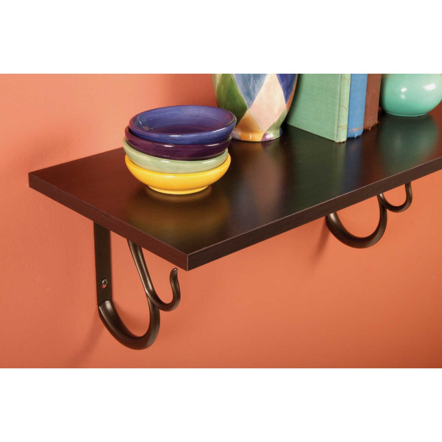 Knape & Vogt 8 In. x 48 In. Espresso All-Purpose Shelf Image 2