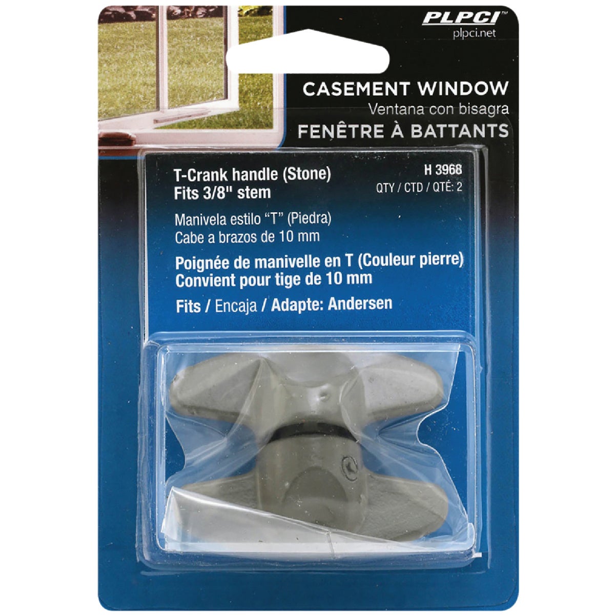 Prime-Line 3/8 In. Stone Tee Crank Handle (2 Count) Image 2