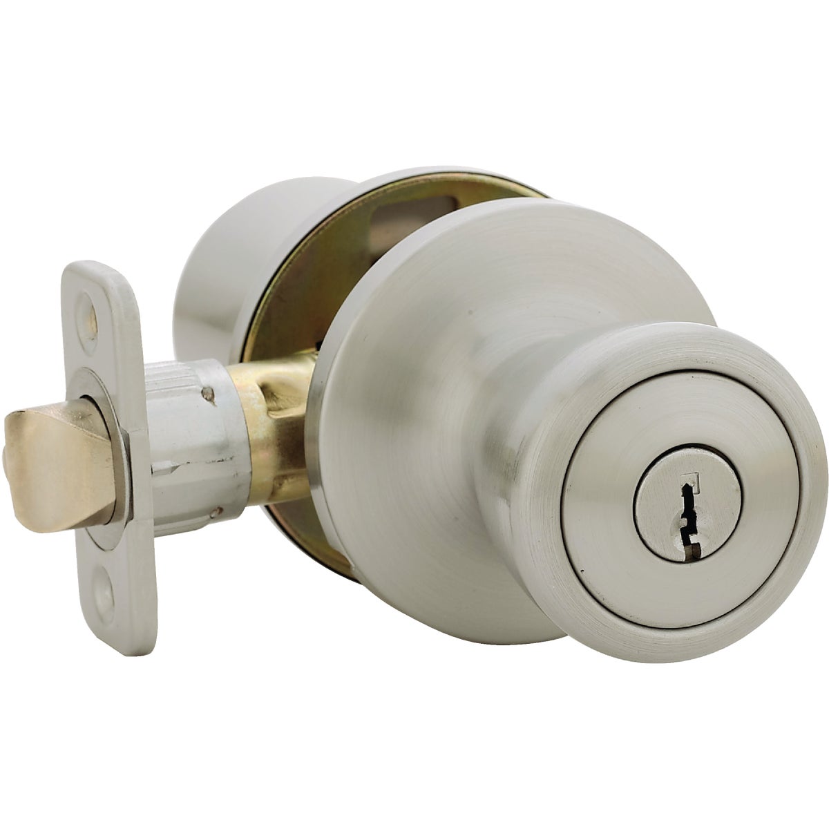 Steel Pro Satin Chrome Entry Door Knob Image 3