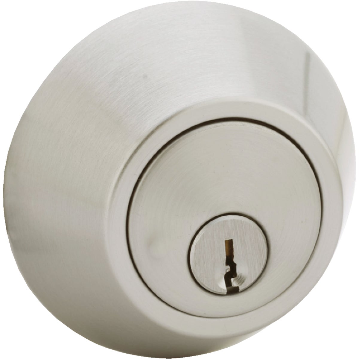Steel Pro Satin Chrome Single Cylinder Deadbolt Image 1