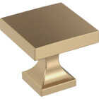 Amerock Pedestal 1.0625 In. Square Champagne Bronze Knob Image 1