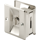 Prime-Line 2-3/4 In. Satin Nickel Pocket Door Privacy Lock Image 1