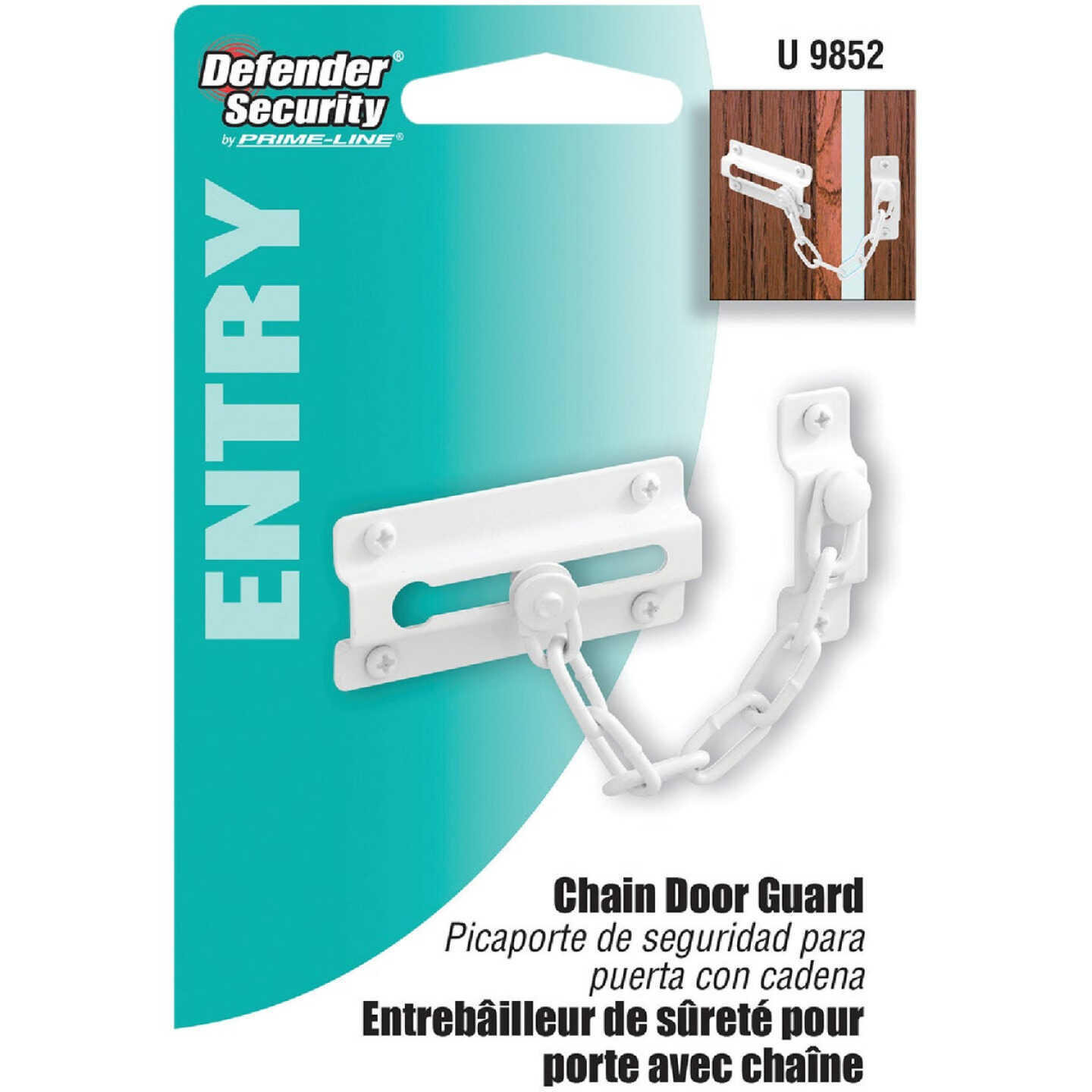 Defender Security White Chain Door Lock Image 2