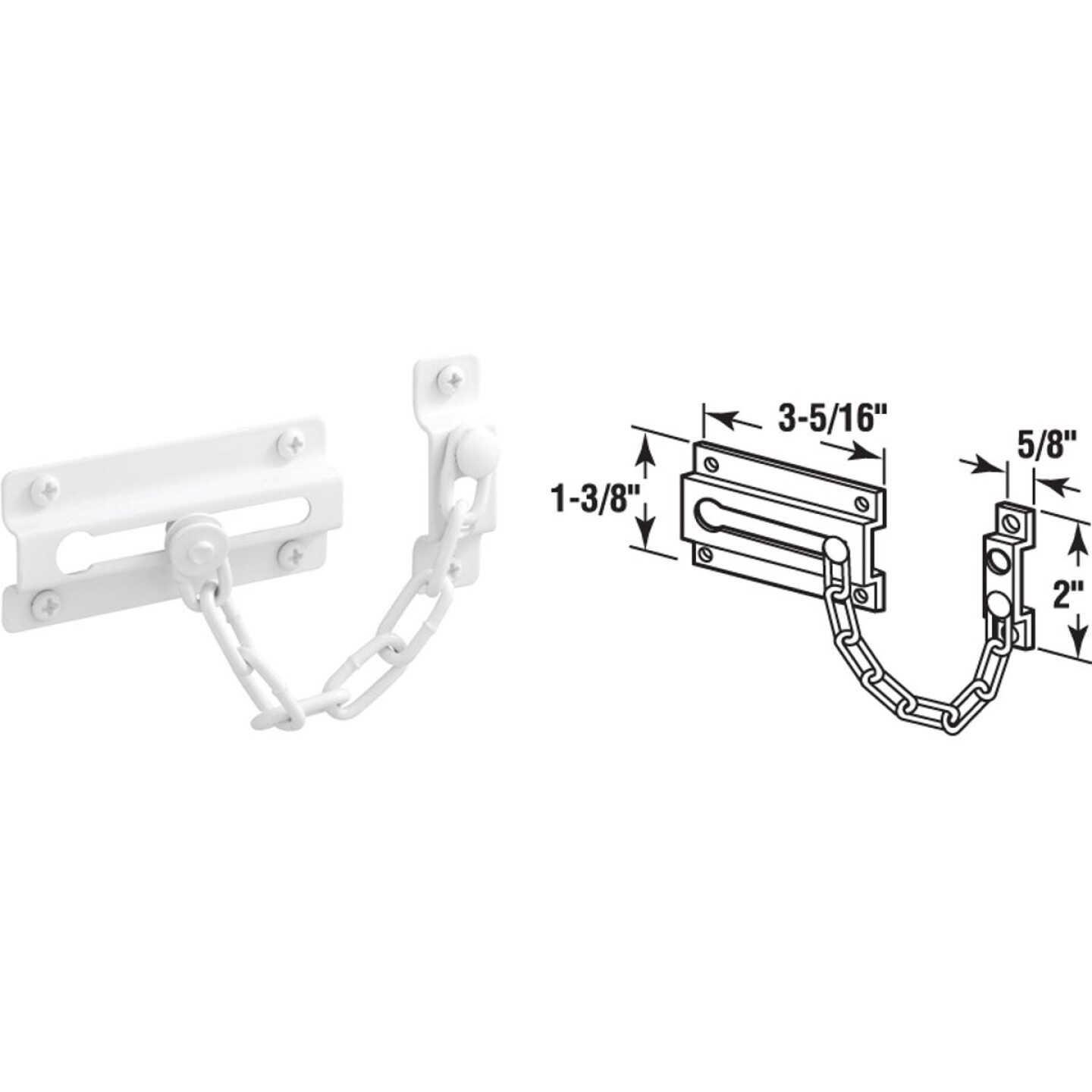 Defender Security White Chain Door Lock Image 1
