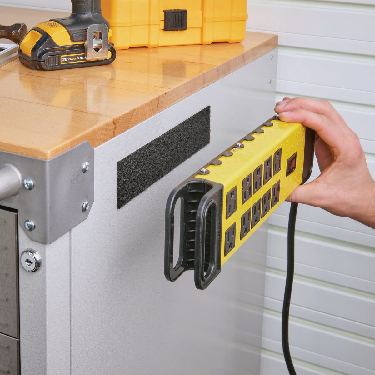 Wrap-It Storage Stick 'Em 2 In. x 4 Ft. Industrial Strength Black Hook & Loop Roll Image 2