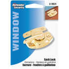 Defender Security Double Hung Brass Sash Lock Image 2