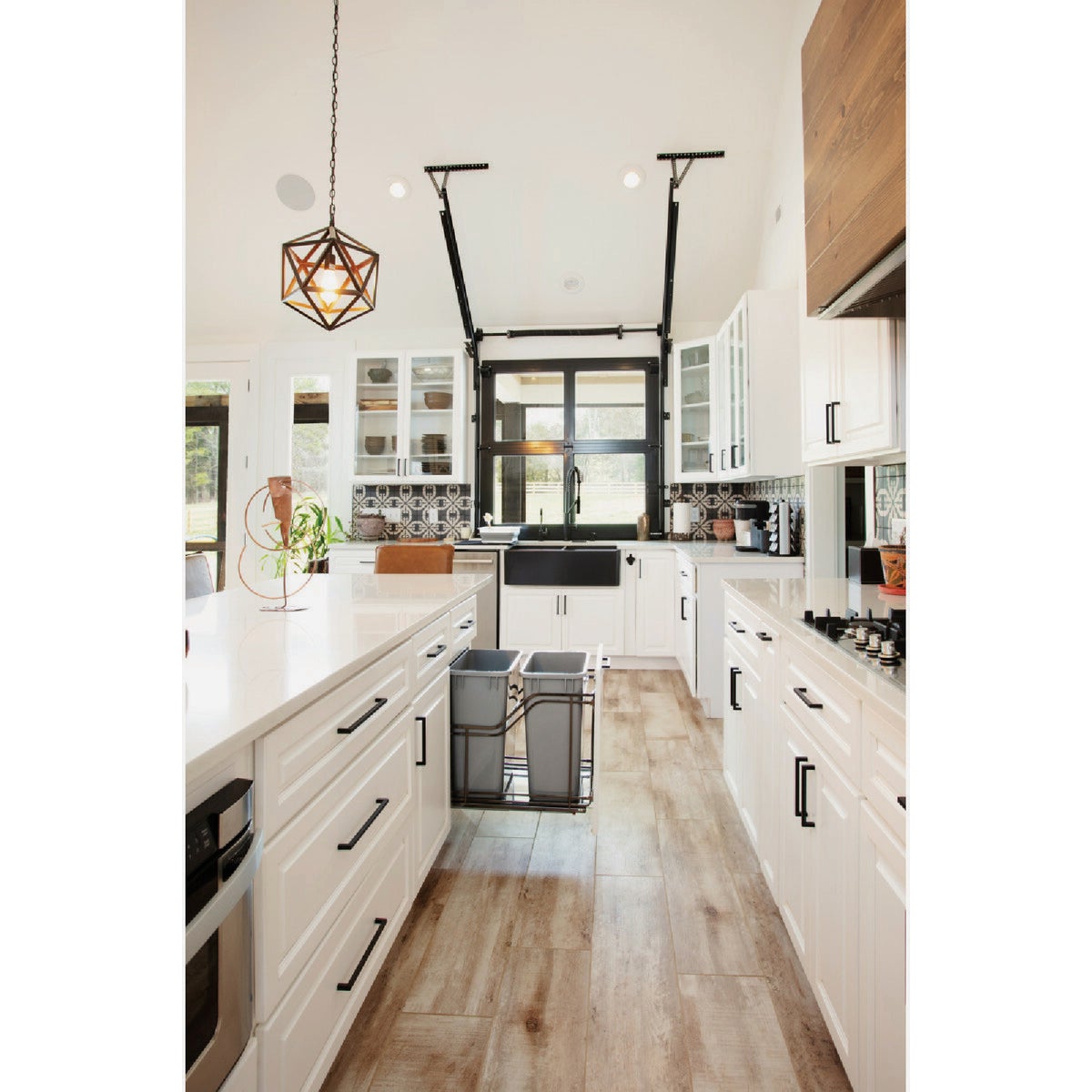 Elements Stanton 4-1/8 In. Overall Length Matte Black Square Cabinet Bar Pull Image 2