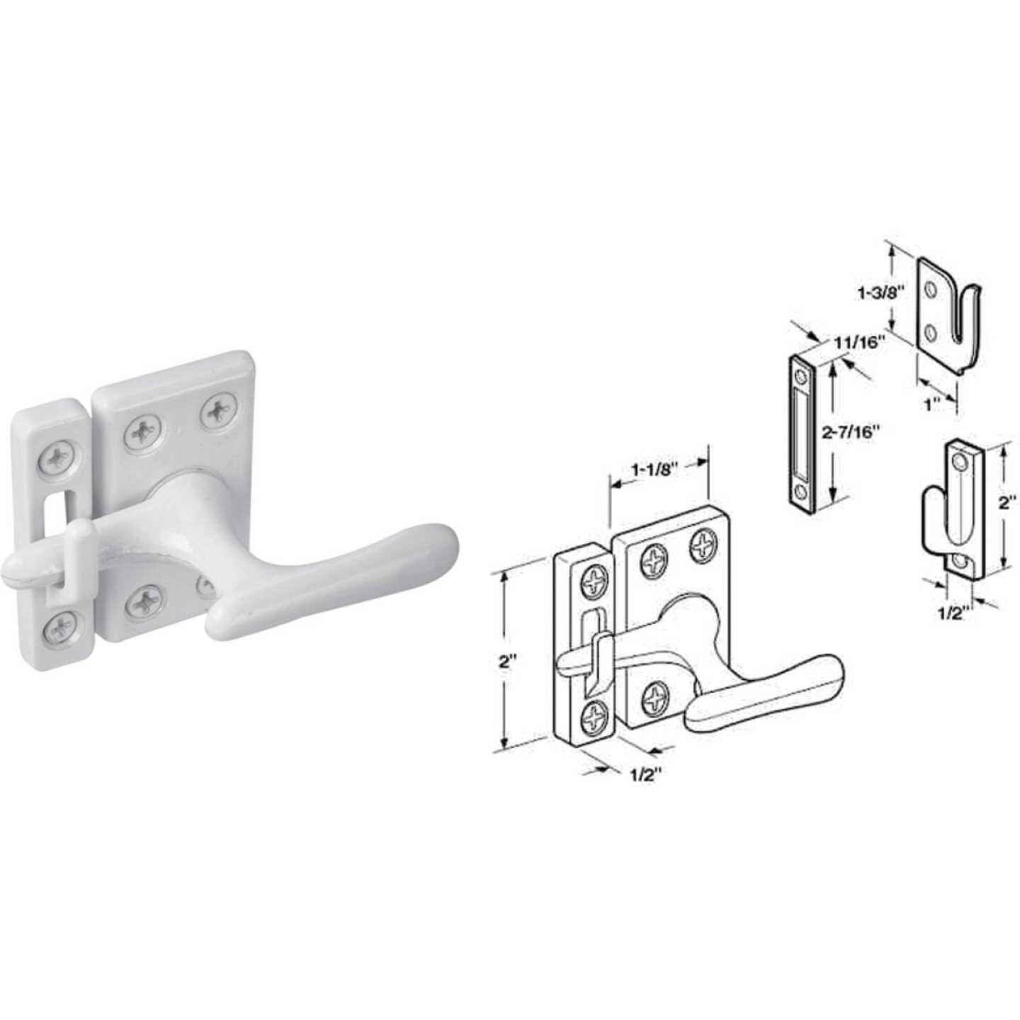 Defender Security Universal Casement Latch Fastener Image 1