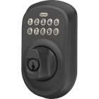 Schlage Plymouth Matte Black Electronic Lock Keypad Deadbolt Image 3