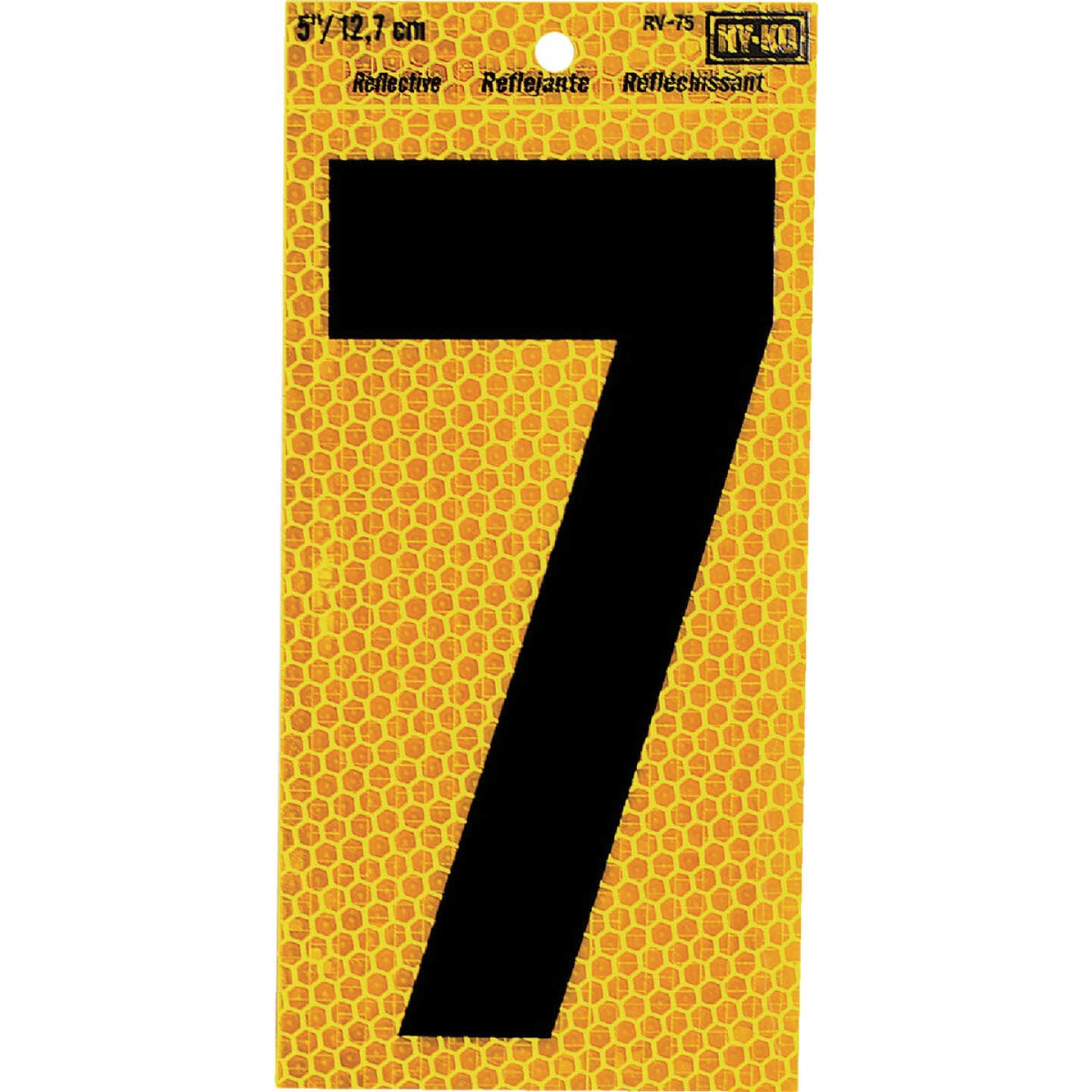 Hy-Ko 5 In. Yellow Reflective Number 7 Image 1