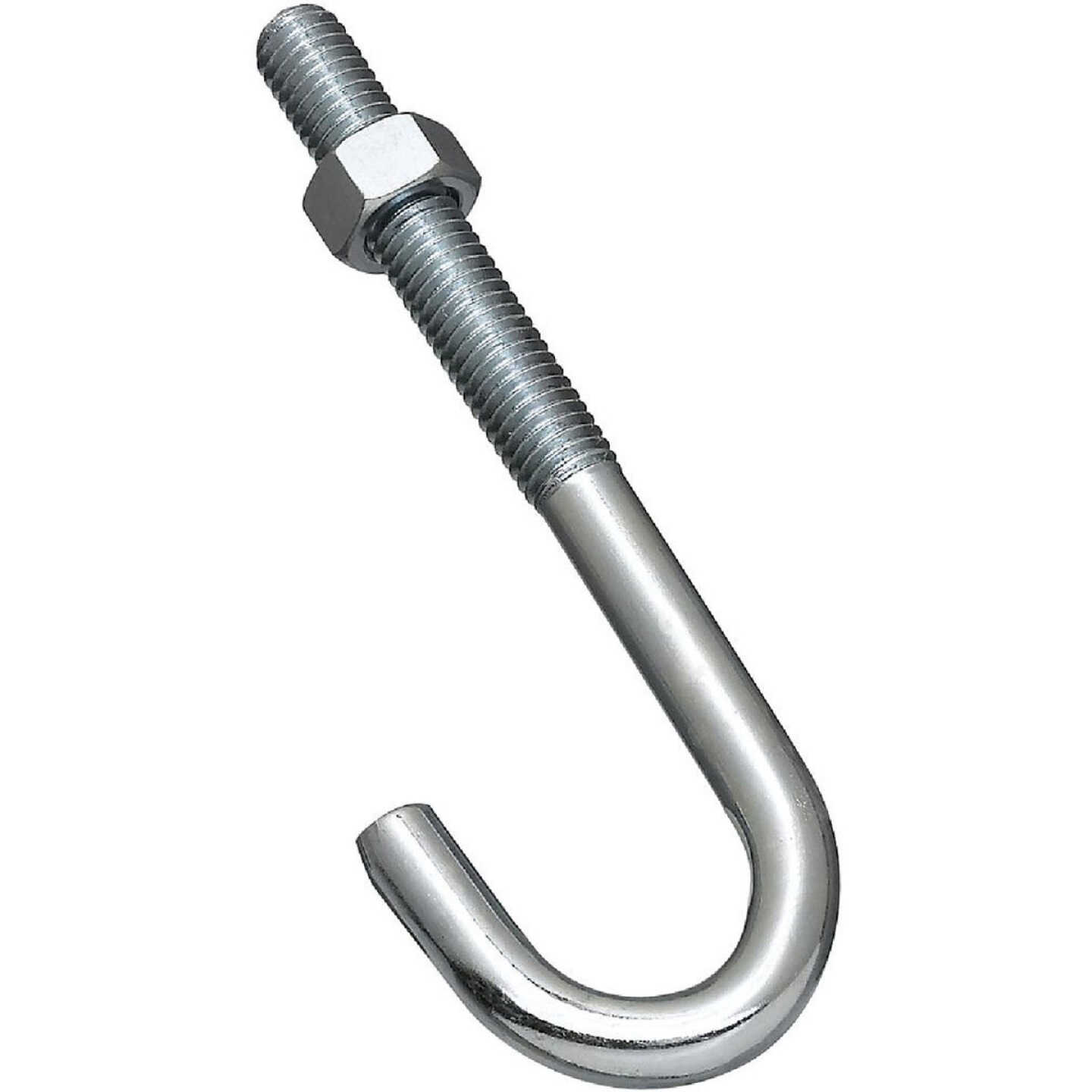 National Hardware 1/2 In. x 6 In. Zinc J Bolt Image 1