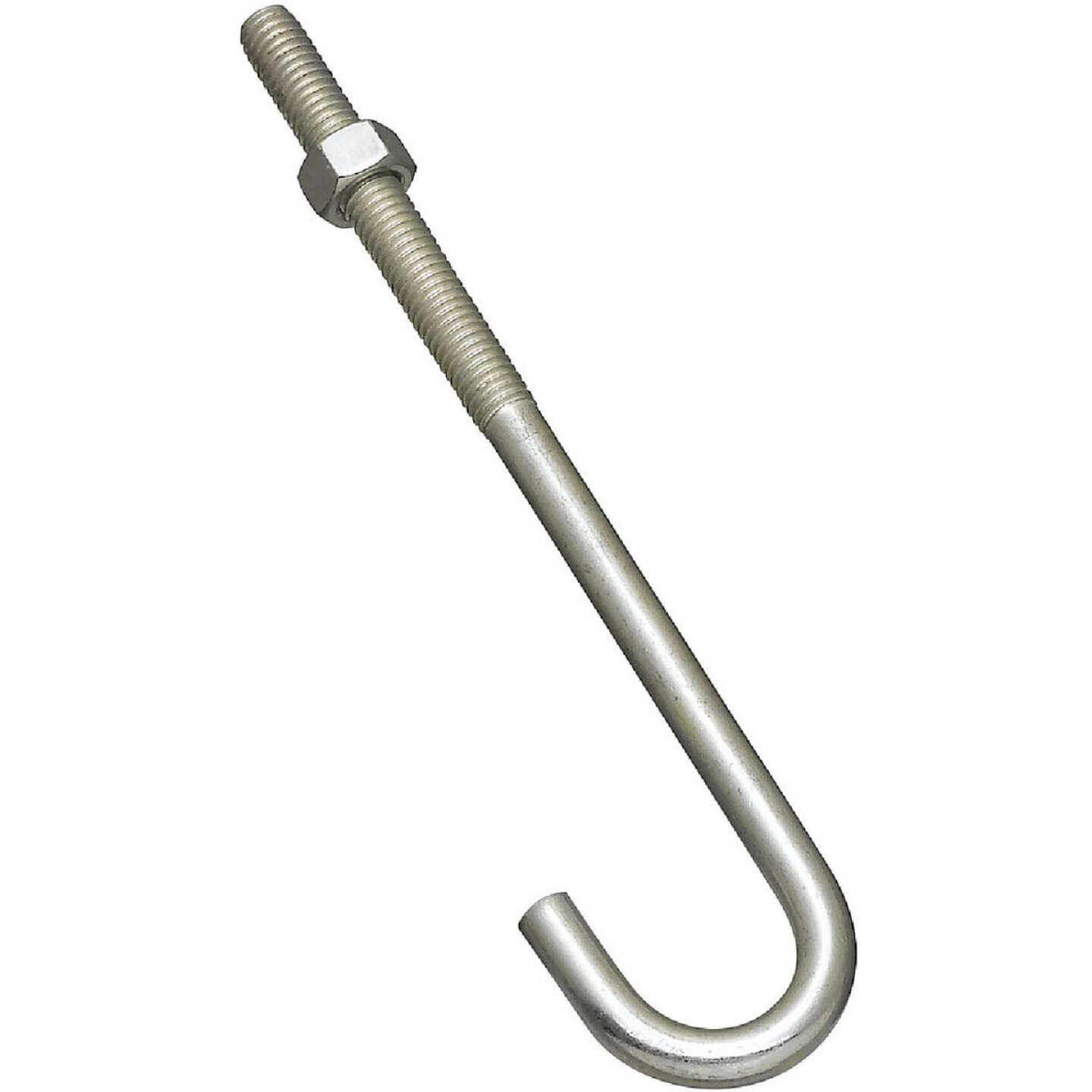 National Hardware 3/8 In. x 7 In. Zinc J Bolt Image 1