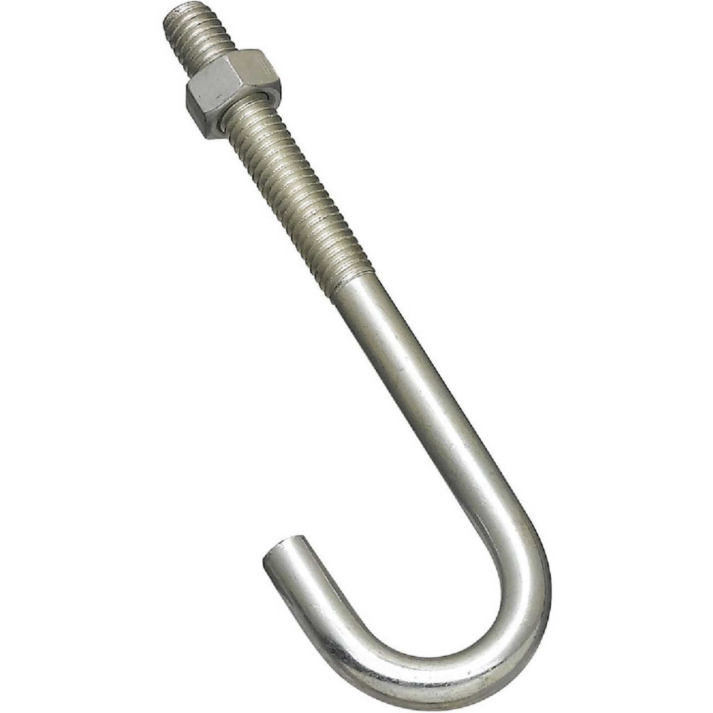 National Hardware 3/8 In. x 5 In. Zinc J Bolt Image 1