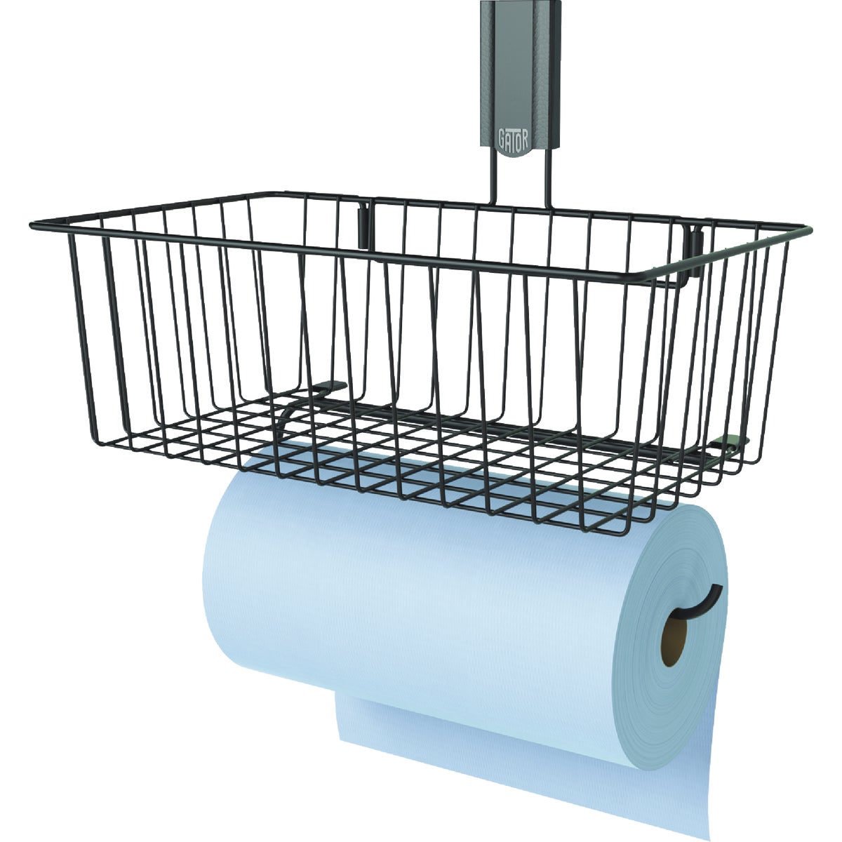 Gator Magnetics 14 In. Black Magnetic Basket With Towel Holder