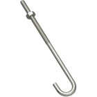 National Hardware 1/4 In. x 6 In. Zinc J Bolt Image 1