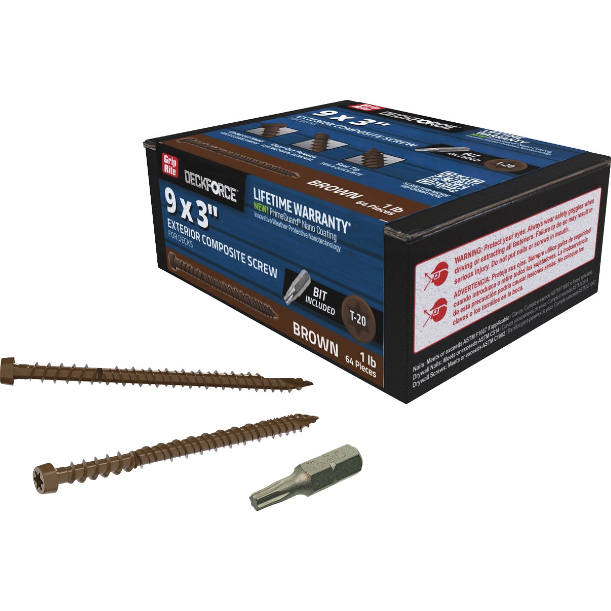 Grip-Rite DeckForce 3 In. Composite Acacia Deck Screw (1 Lb.) Image 2