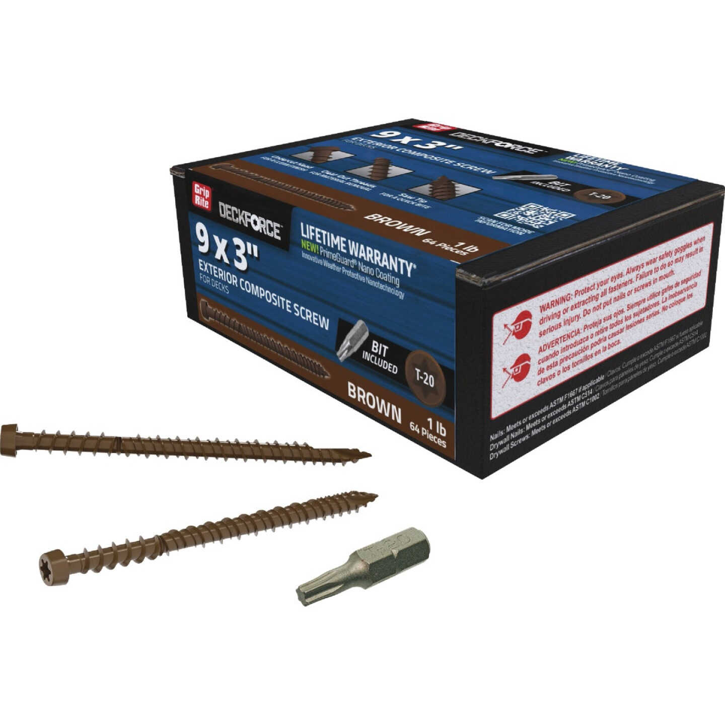 Grip-Rite DeckForce 3 In. Composite Acacia Deck Screw (1 Lb.) Image 2