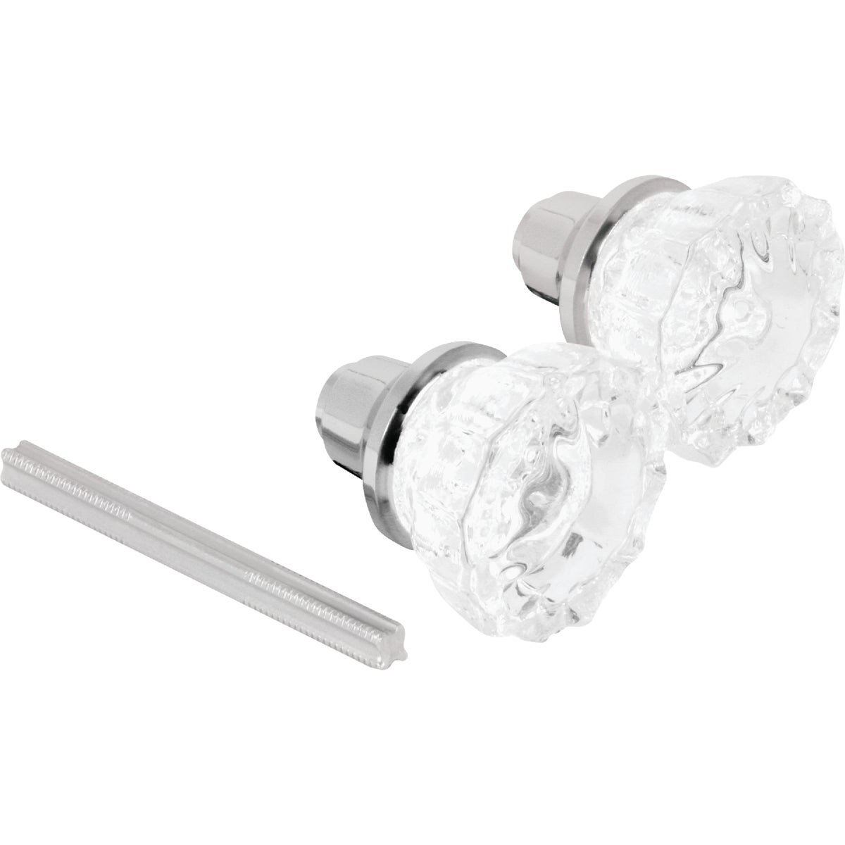 Defender Security 2 In. Glass Door Knob & Spindle Set