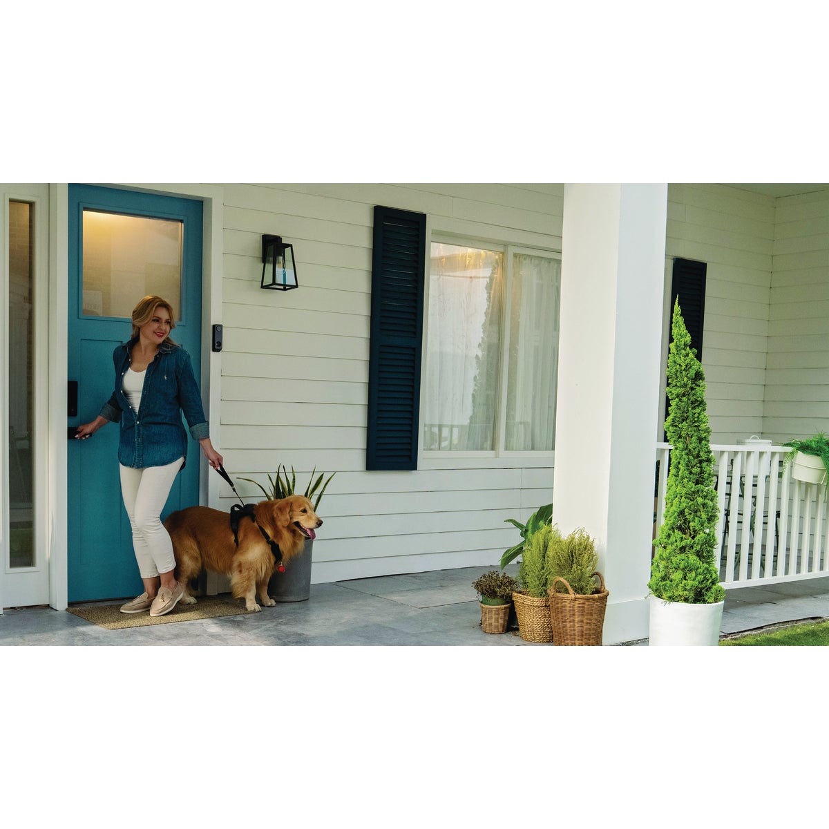 Philips Palm Reader Electronic Deadbolt with Door Chime, Satin Nickel Image 3