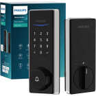 Philips Palm Reader Electronic Deadbolt with Door Chime, Satin Nickel Image 1