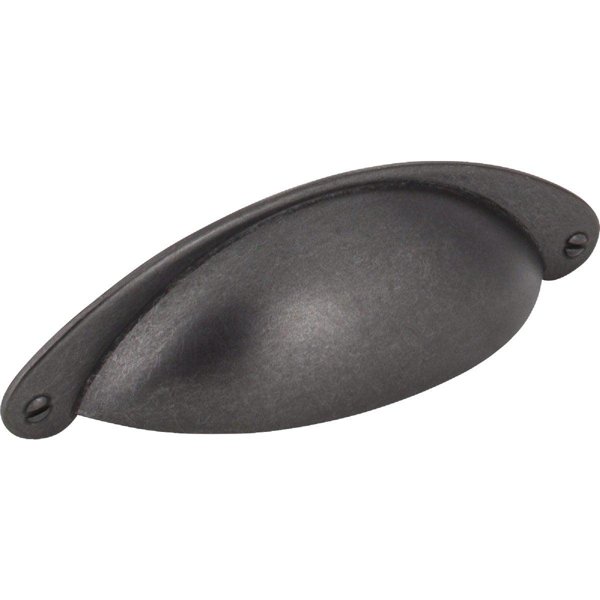 Jeffrey Alexander Lyon 4-15/16 In. Overall Length Gun Metal Cabinet Cup Pull