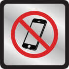 Hy-Ko No Cell Phones Symbol Plaque Image 1