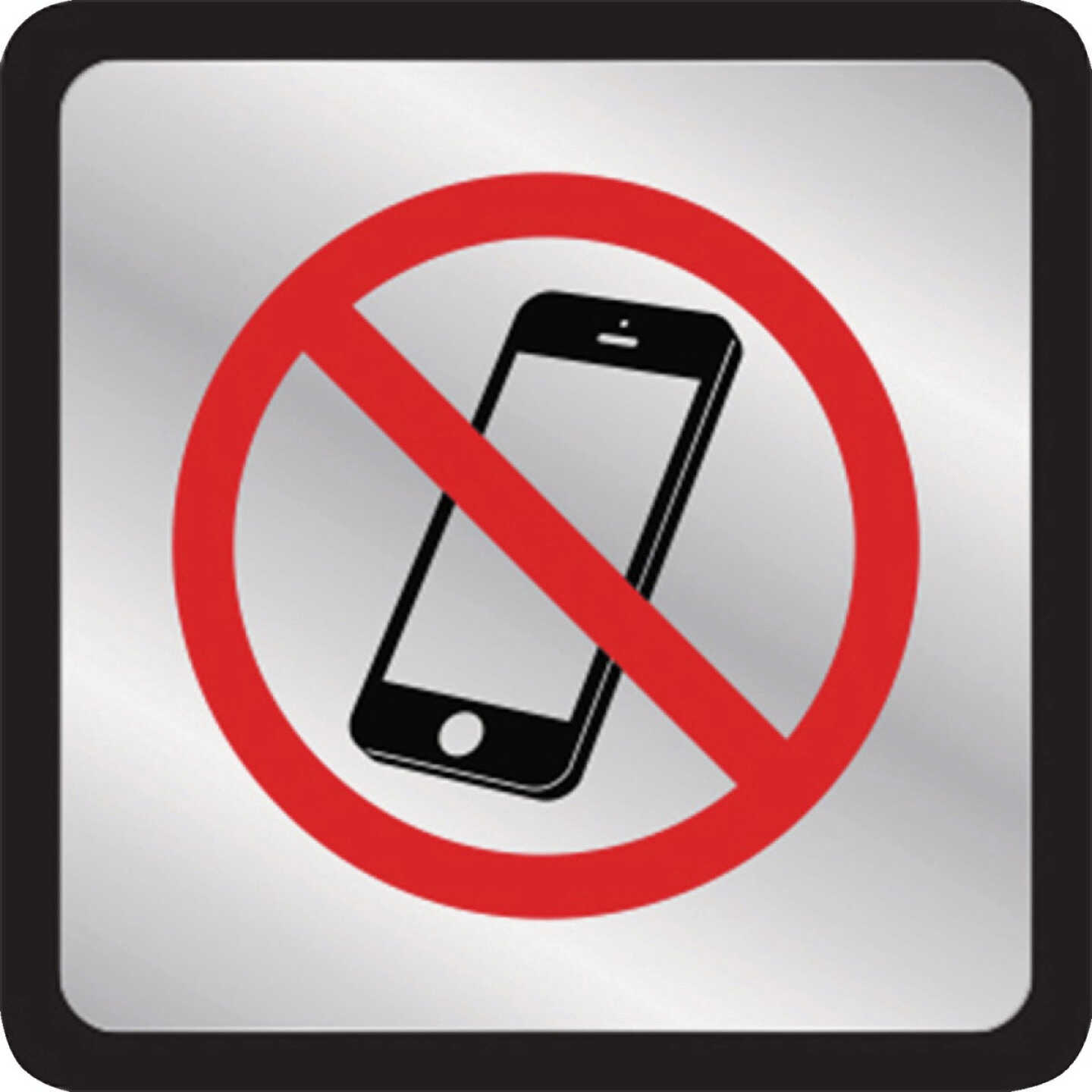 Hy-Ko No Cell Phones Symbol Plaque Image 1