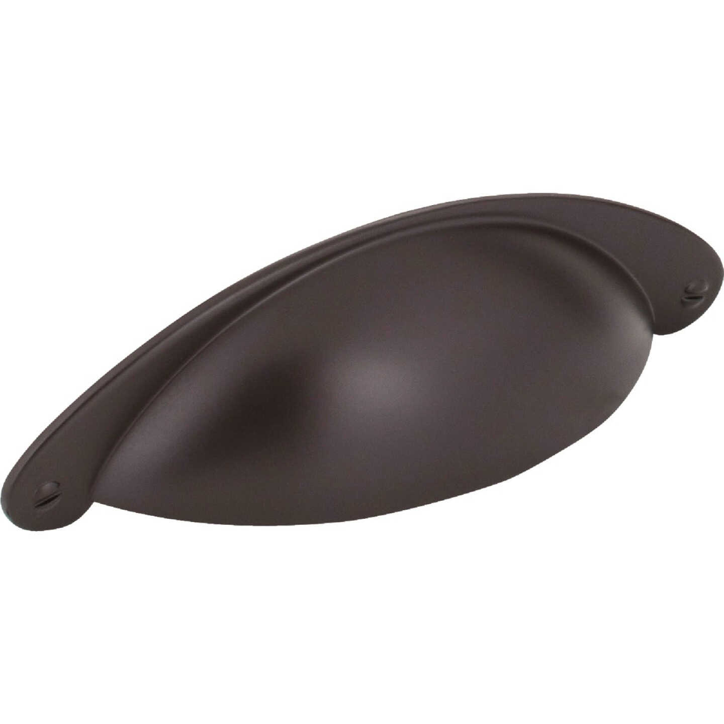 Jeffrey Alexander Lyon 4-15/16 In. Overall Length Dark Bronze Cabinet Cup Pull Image 1