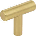 KasaWare 1-1/2 In. Overall Length Brushed Gold Cabinet T-Knob (10-Pack) Image 1