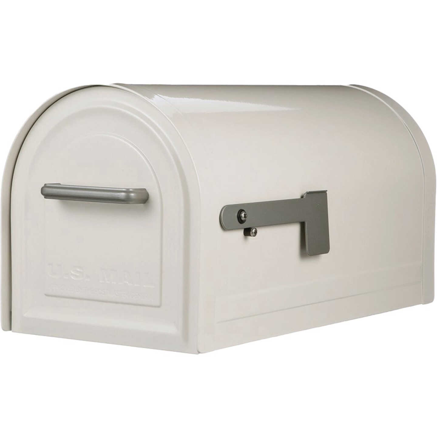 Gibraltar Reliant White Locking Post Mount Mailbox Image 1