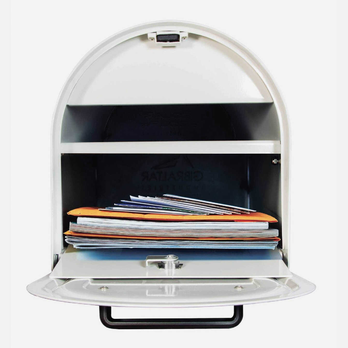 Gibraltar Reliant White Locking Post Mount Mailbox Image 2