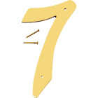 Hy-Ko 4 In. Polished Brass House Number Seven Image 1