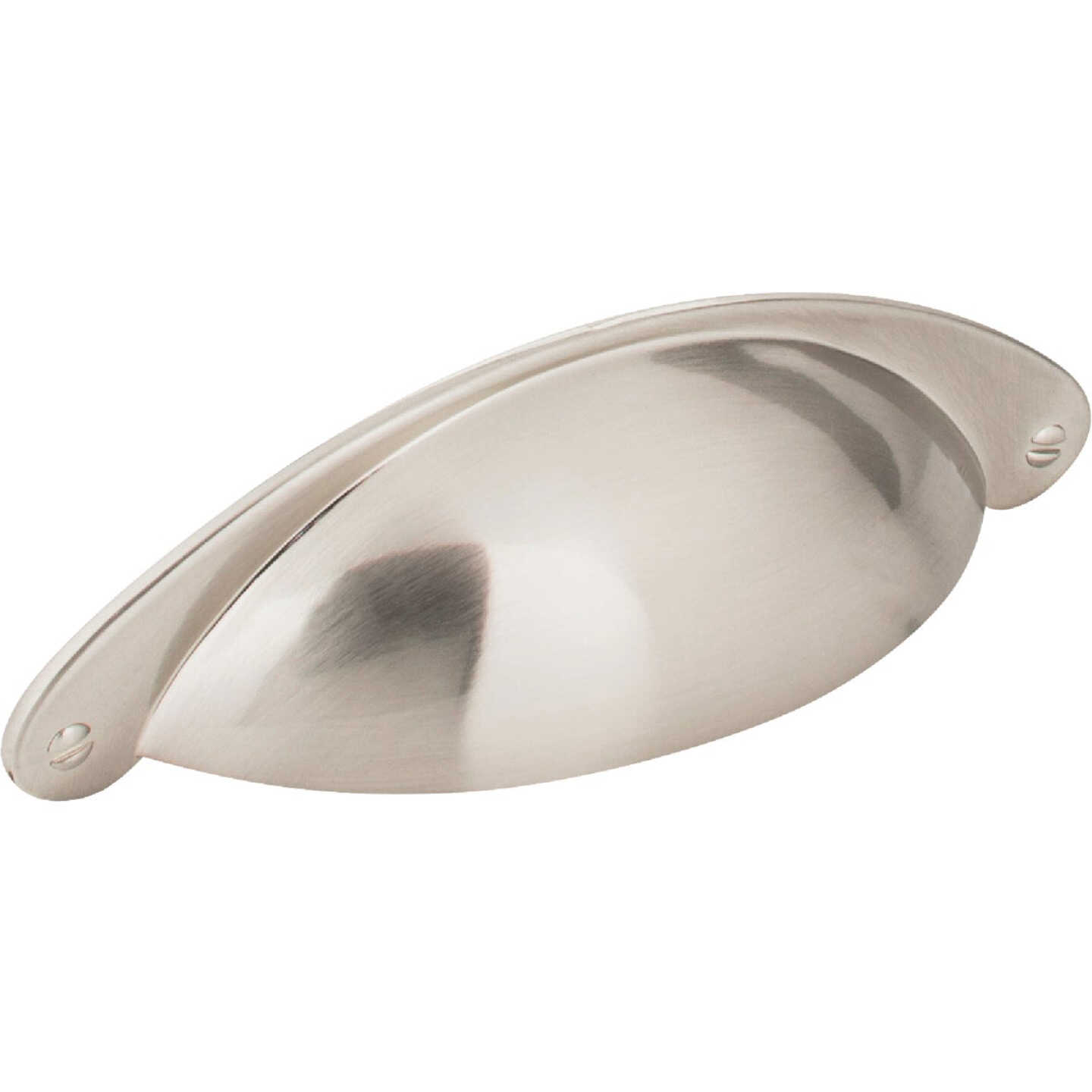 Jeffrey Alexander Lyon 4-15/16 In. Overall Length Satin Nickel Cabinet Cup Pull Image 1