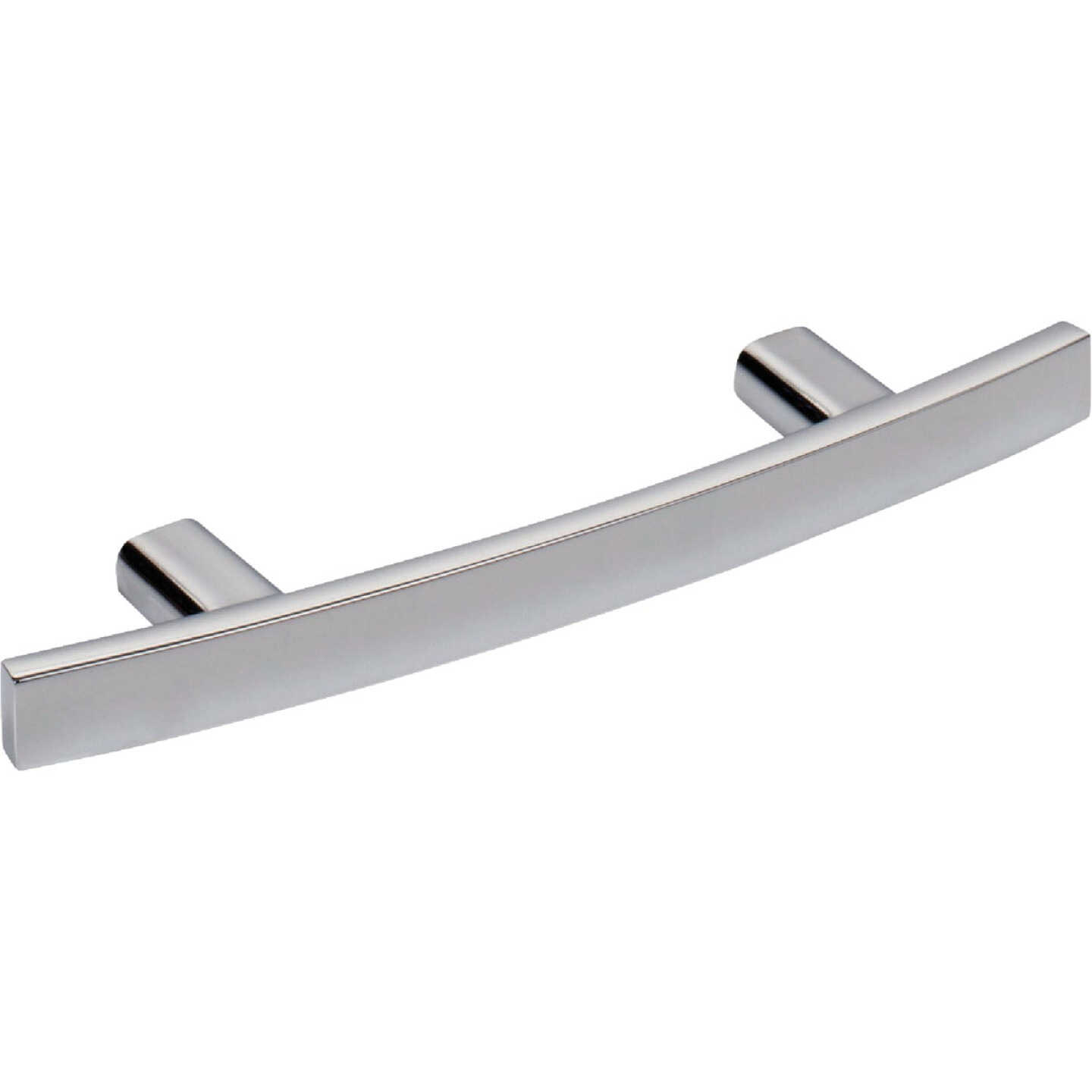 Elements Thatcher 5-1/4 In. Overall Length Polished Chrome Curved Cabinet Bar Pull Image 1