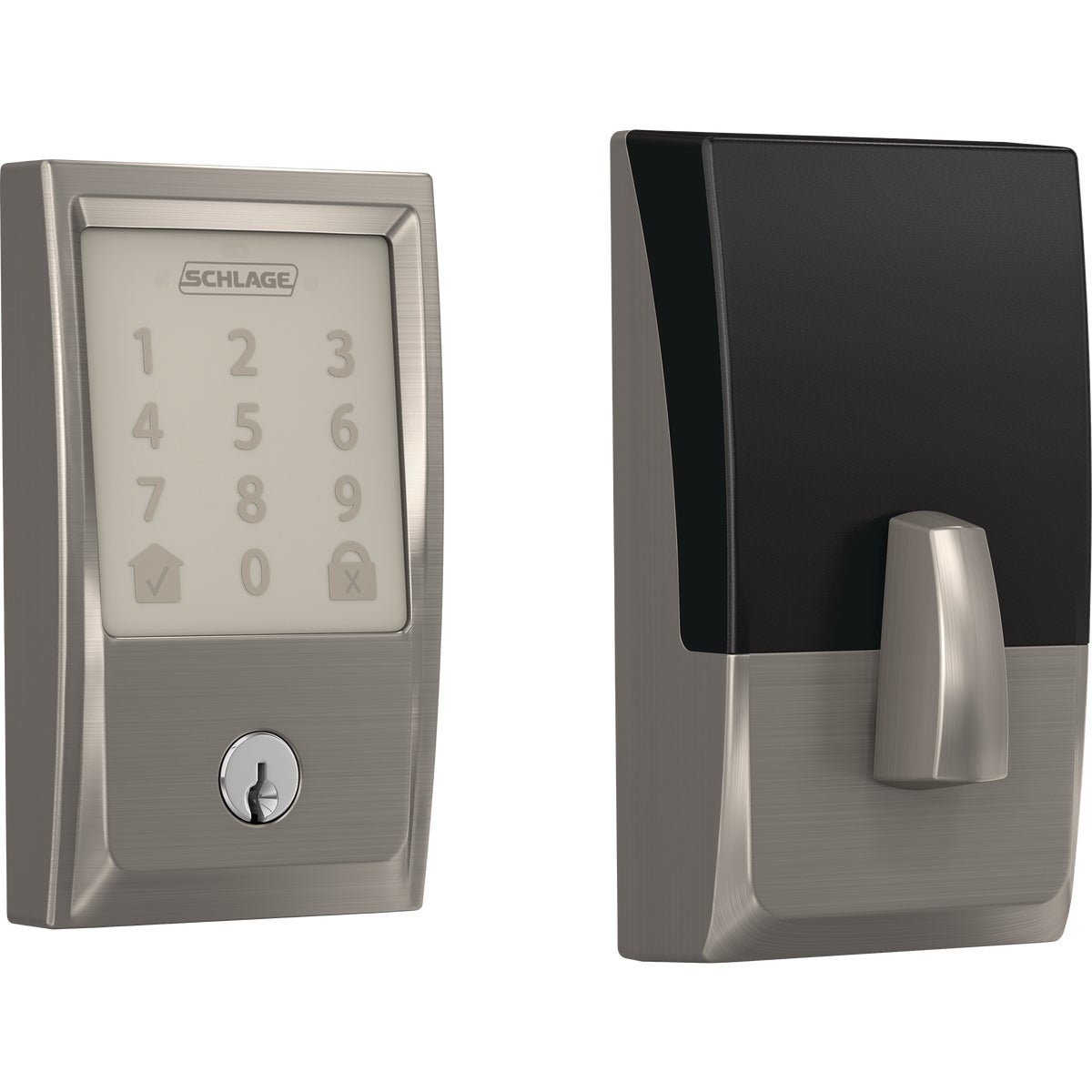 Schlage Encode Century Satin Nickel Smart WiFi Deadbolt
