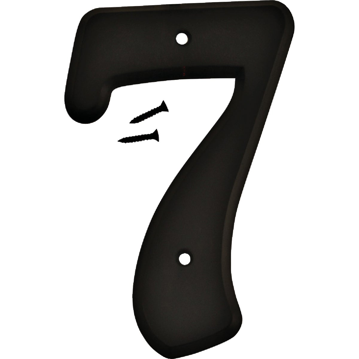 Hy-Ko 6 In. Black Gloss House Number Seven Image 1
